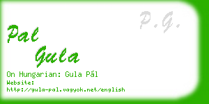 pal gula business card